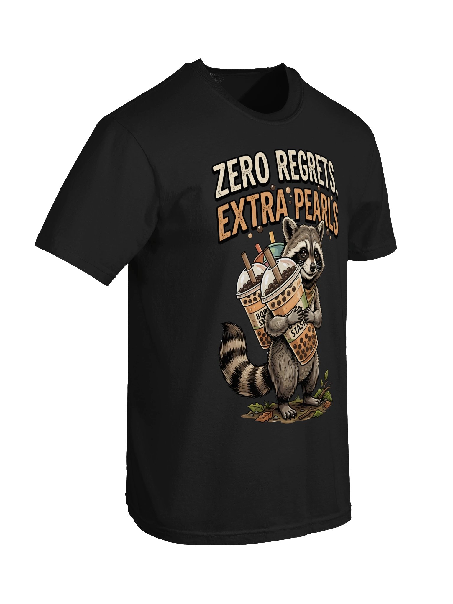 Zero Regrets Boba Raccoon Tee product image (67)
