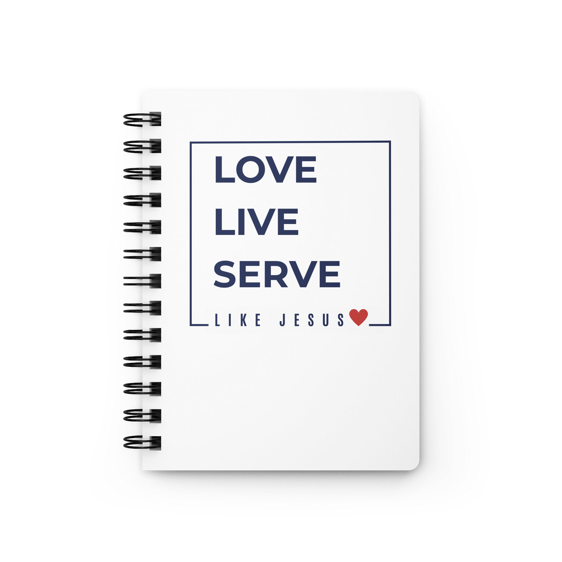 Love. Live. Serve. Like Jesus Spiral Bound Notebook product image (1)