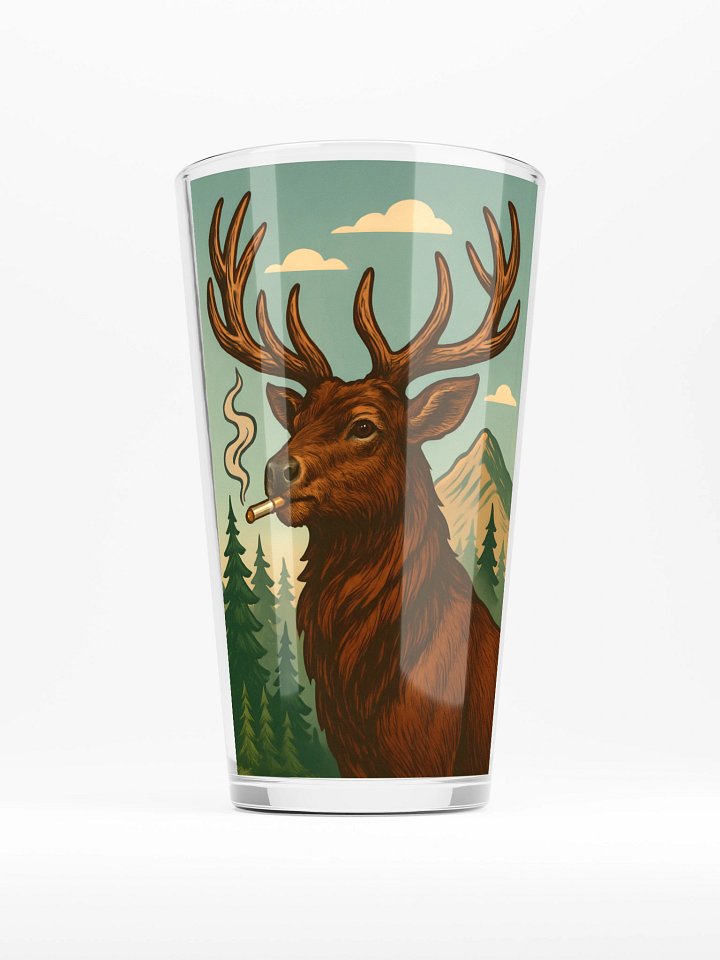 Elk With a Cig Beer Glass product image (1)
