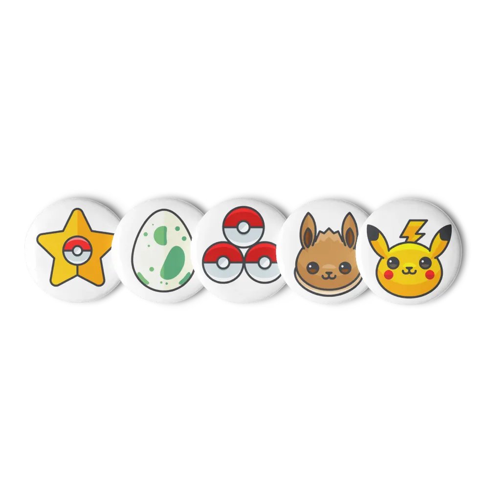 Poke Collab Icon Pins (Set 1) product image (1)