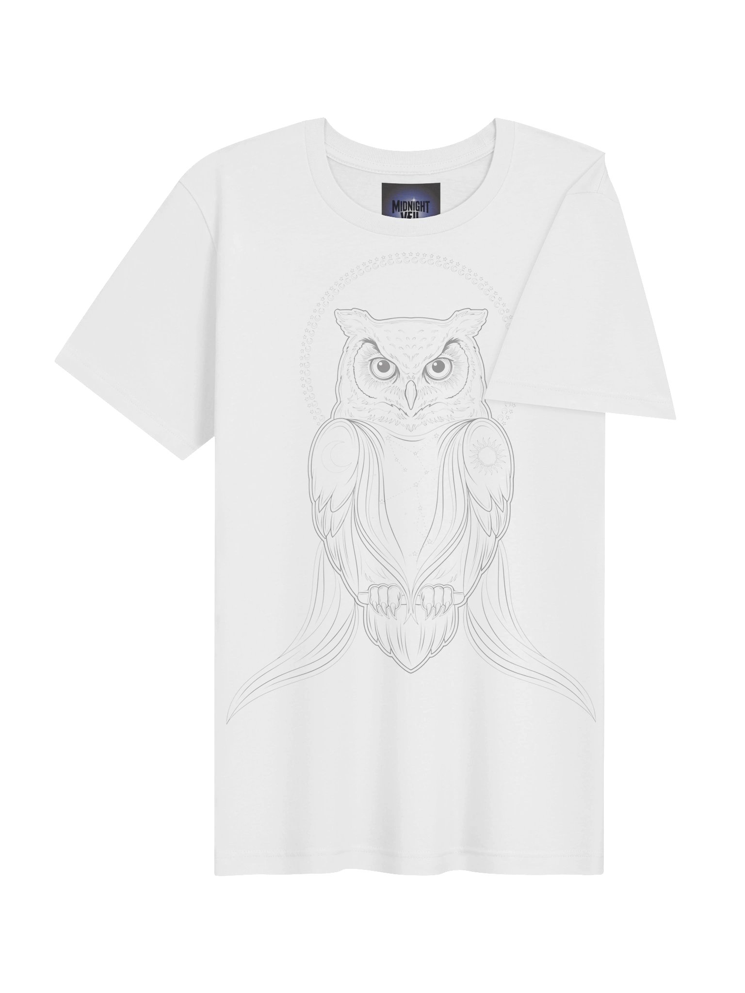 Mystic Owl Neon Line Art Tee product image (41)
