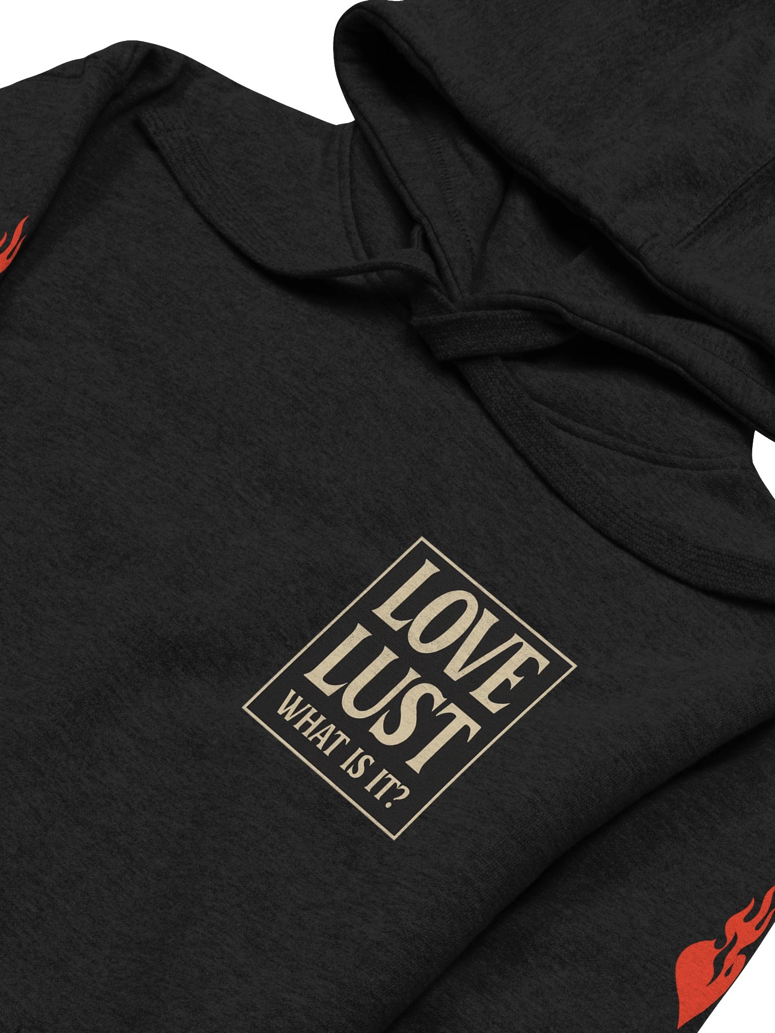 “LOVE OR LUST” Streetwear Set – Bold Heart Flame Hoodie| HQ MAR Limited Edition product image (6)