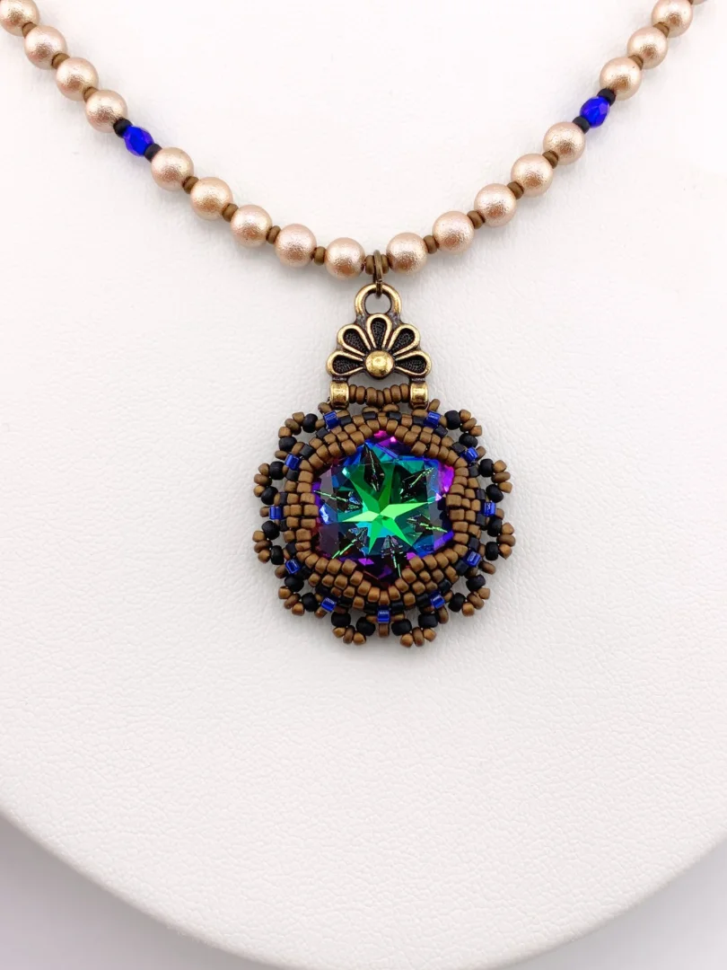 Kaleidoscope Crystal Pendant Necklace product image (2)