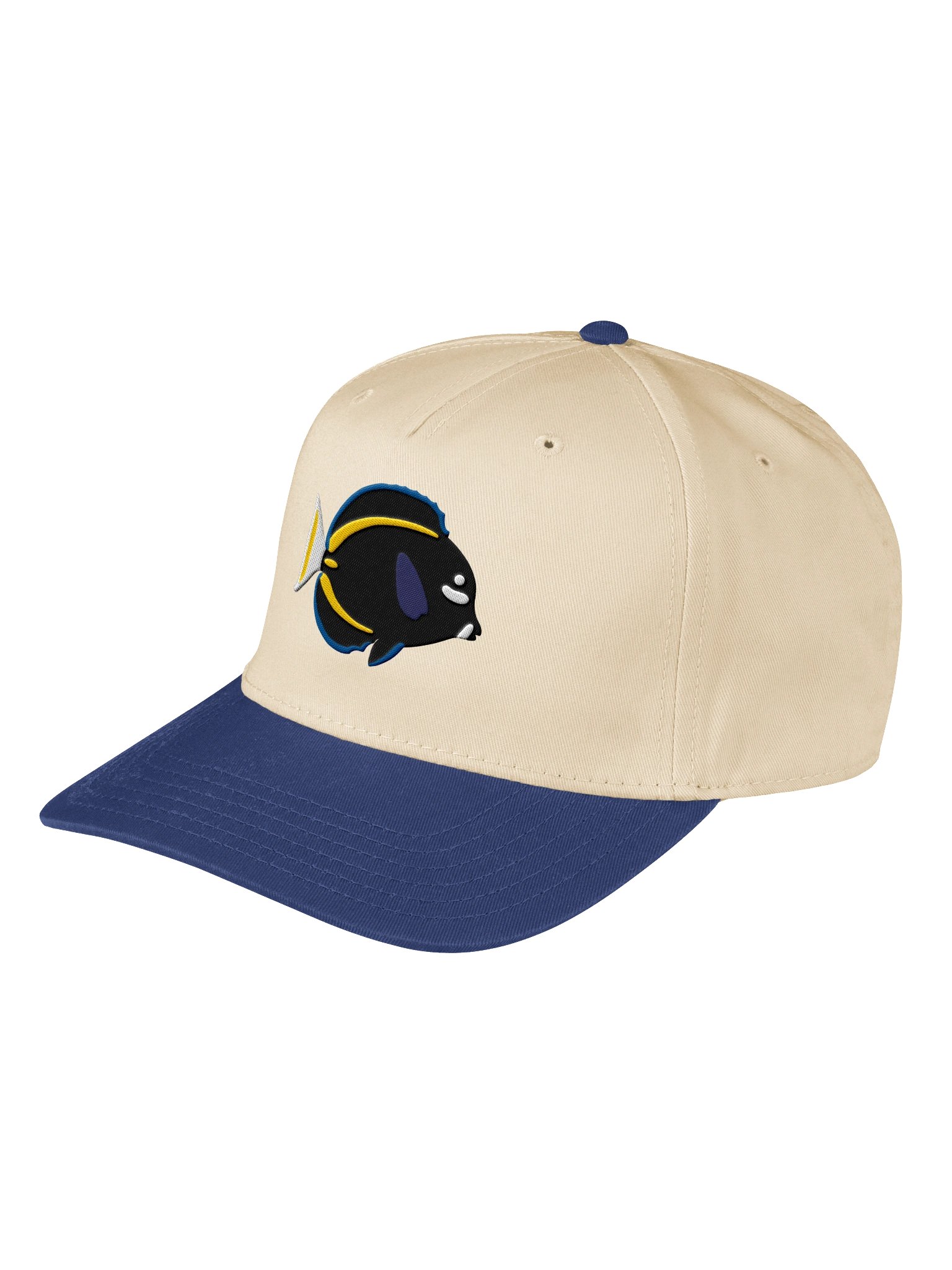 Whitecheek Tang Embroidered Mid-Profile Baseball Cap | Whitecheek Surgeonfish Reef Aquarium Fish Hat product image (5)