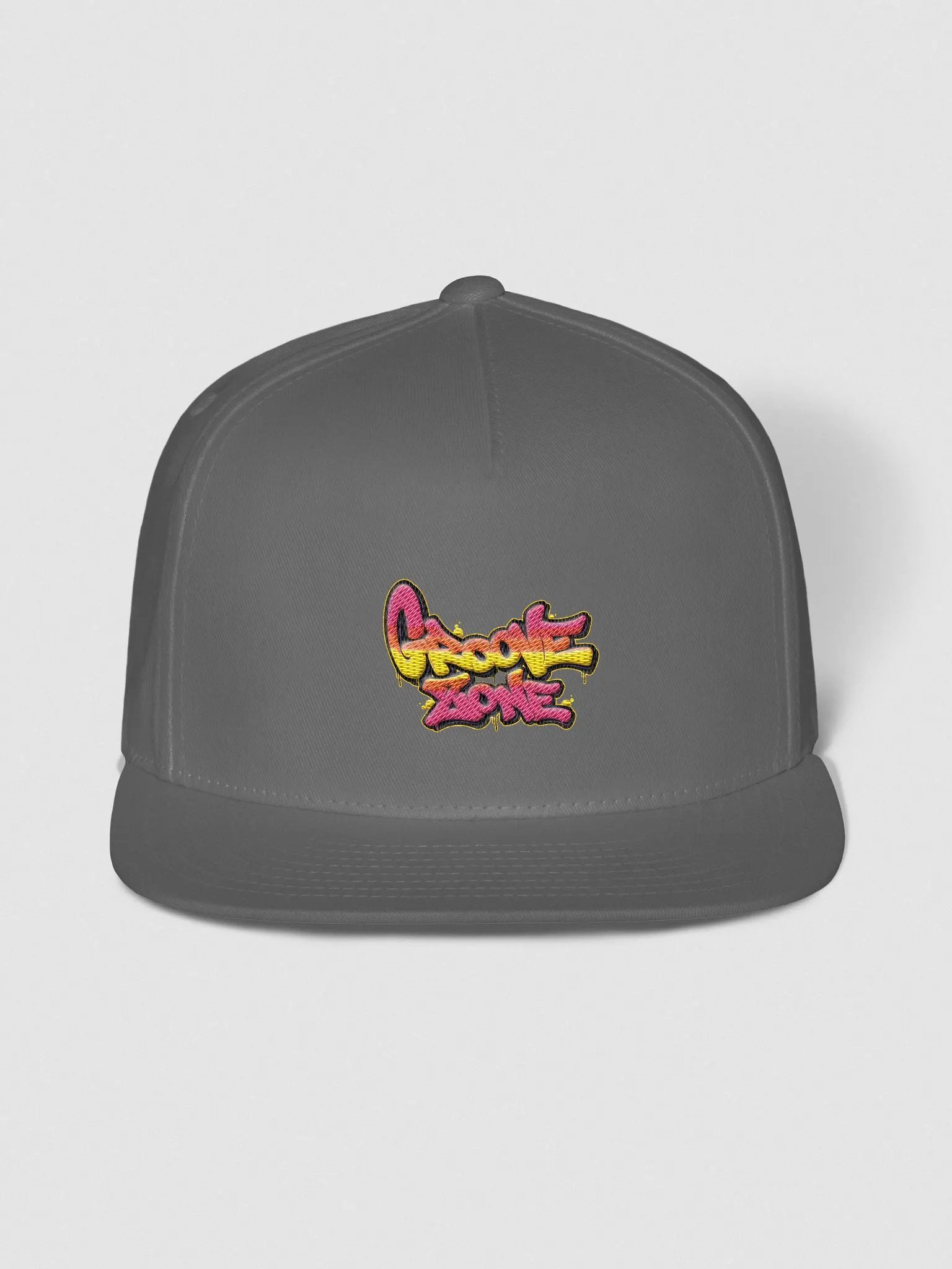 [GrooveZone] Flat Snapback Cap ft. green undervisor product image (3)