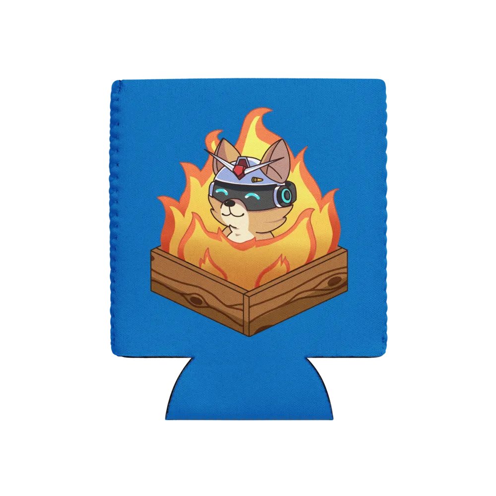 Burning Taku Koozie Can Cooler product image (1)