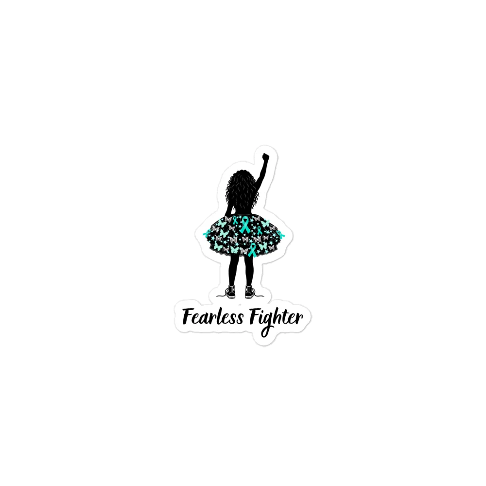 Ovarian Cancer - Fearless Fighter Sticker product image (1)