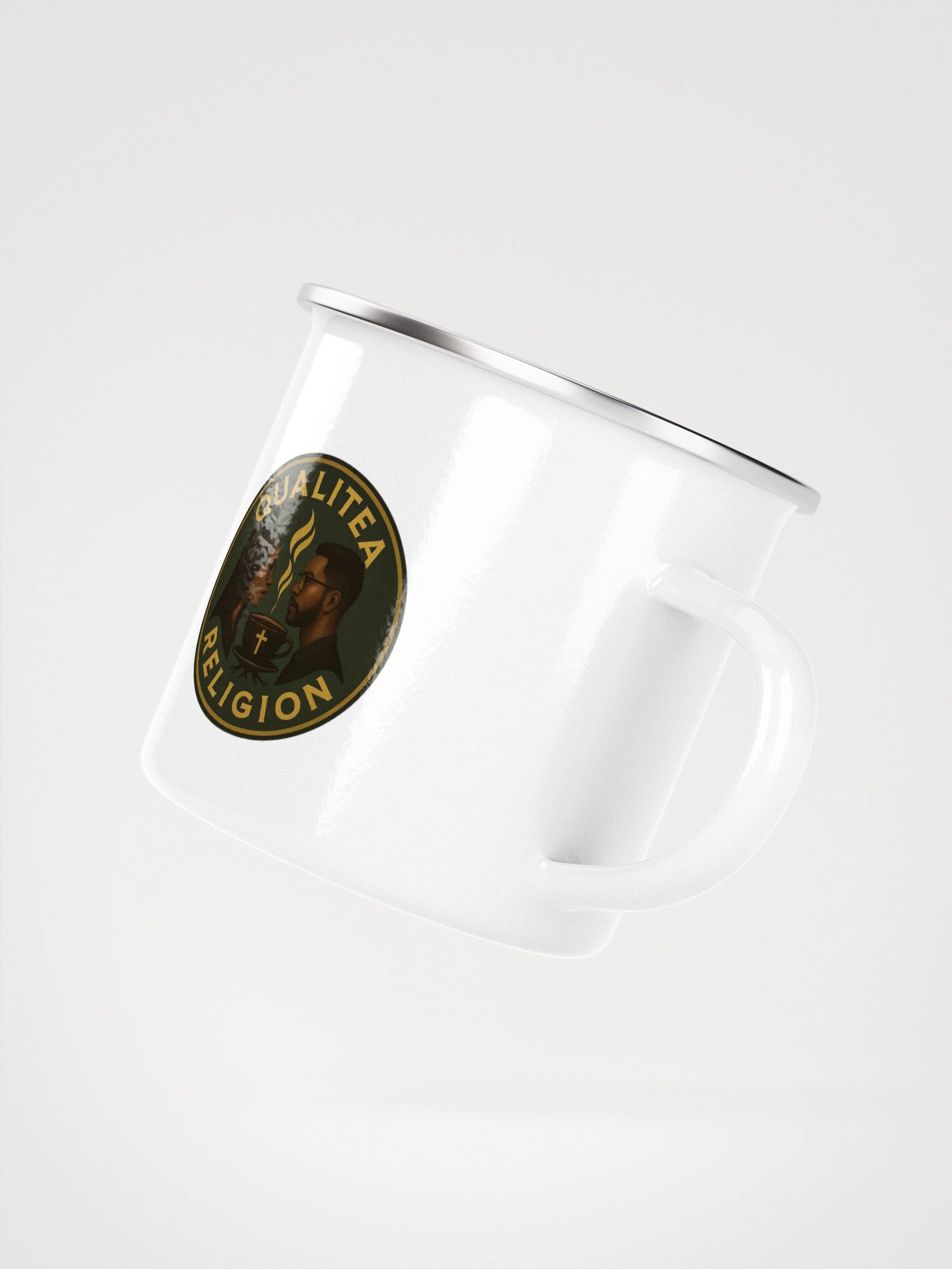 QualiTEA Religion Collection — Enamel Metal Mug product image (3)
