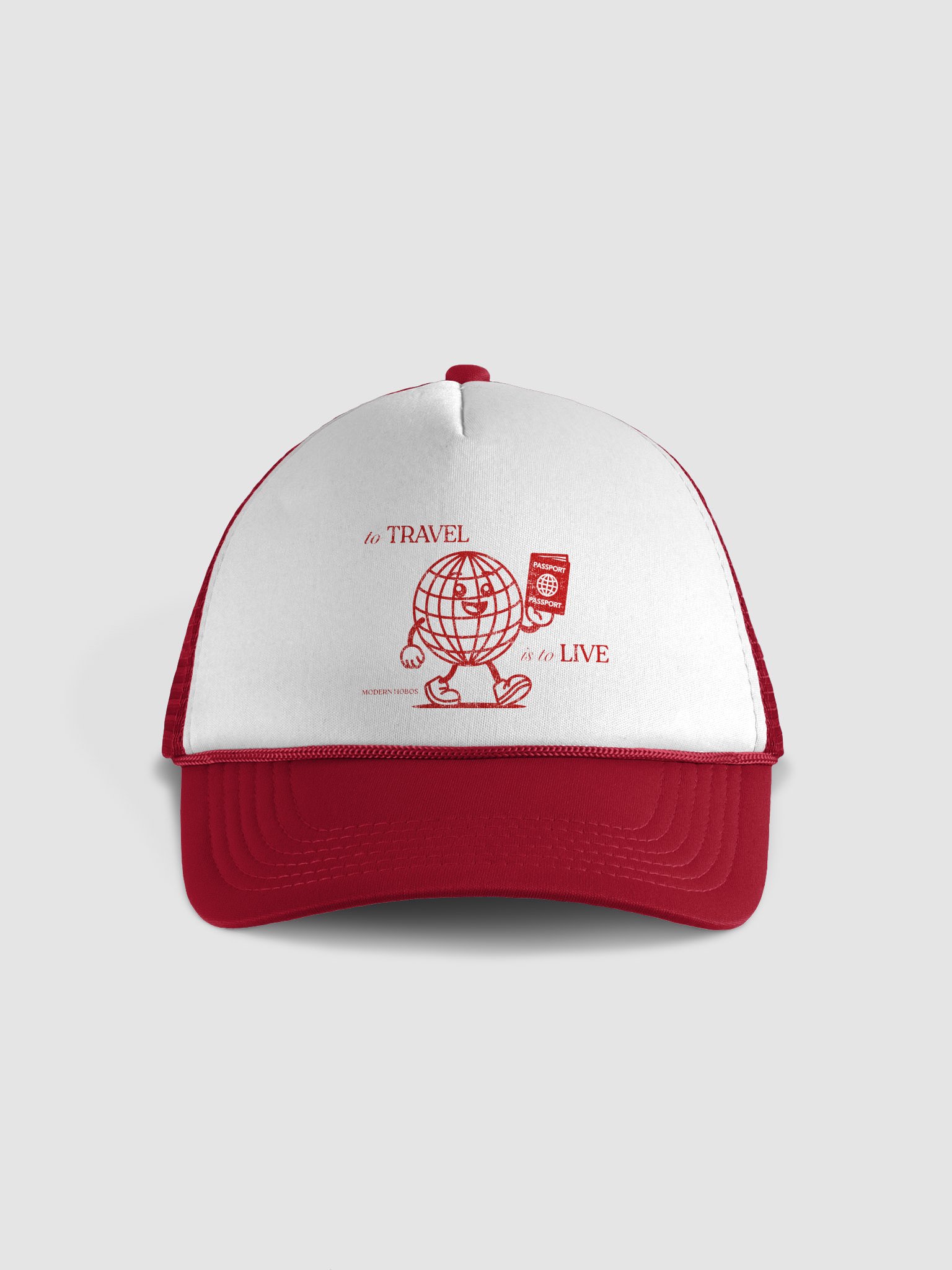Happy World (Red) Trucker Cap product image (1)
