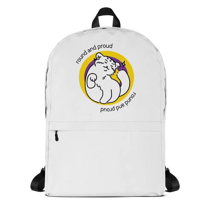 Round and Proud Manul Intersex Version - Backpack product image (1)