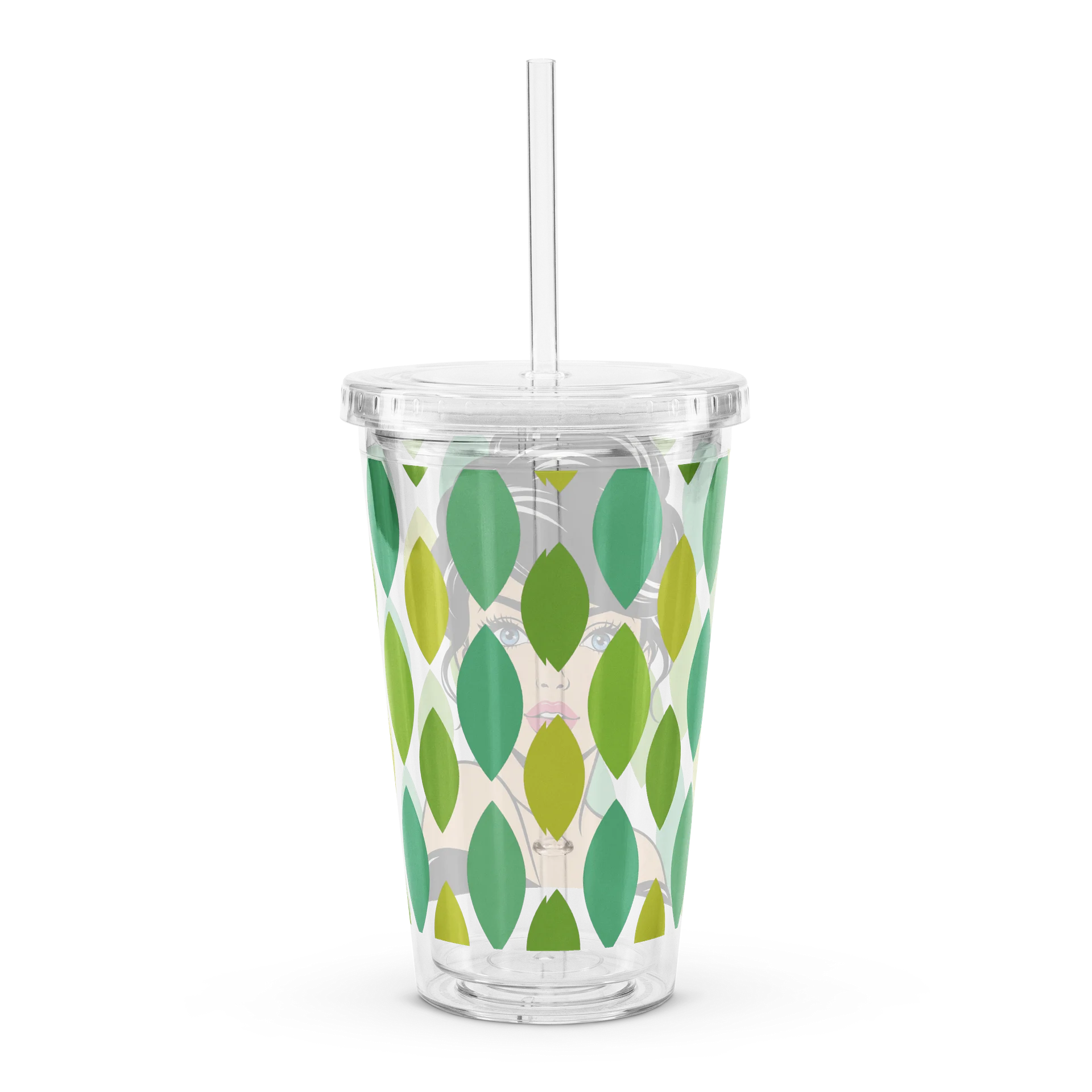 Retro Brunette Pop Art Acrylic Tumbler product image (2)