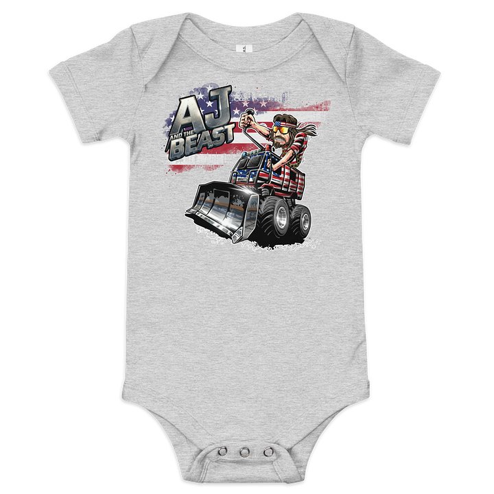 Bella+Canvas Baby Short Sleeve One Piece : AJ and the BEAST USA product image (4)