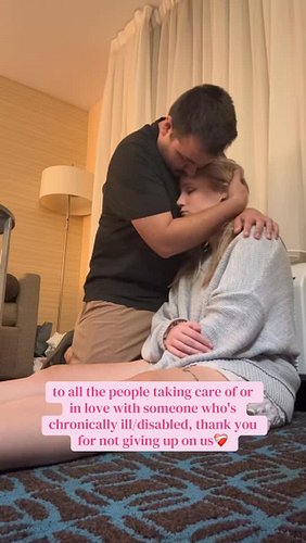 Shoutout to the good ones who stay through all the health chaos that comes with chronic illness and being disabled and that d...