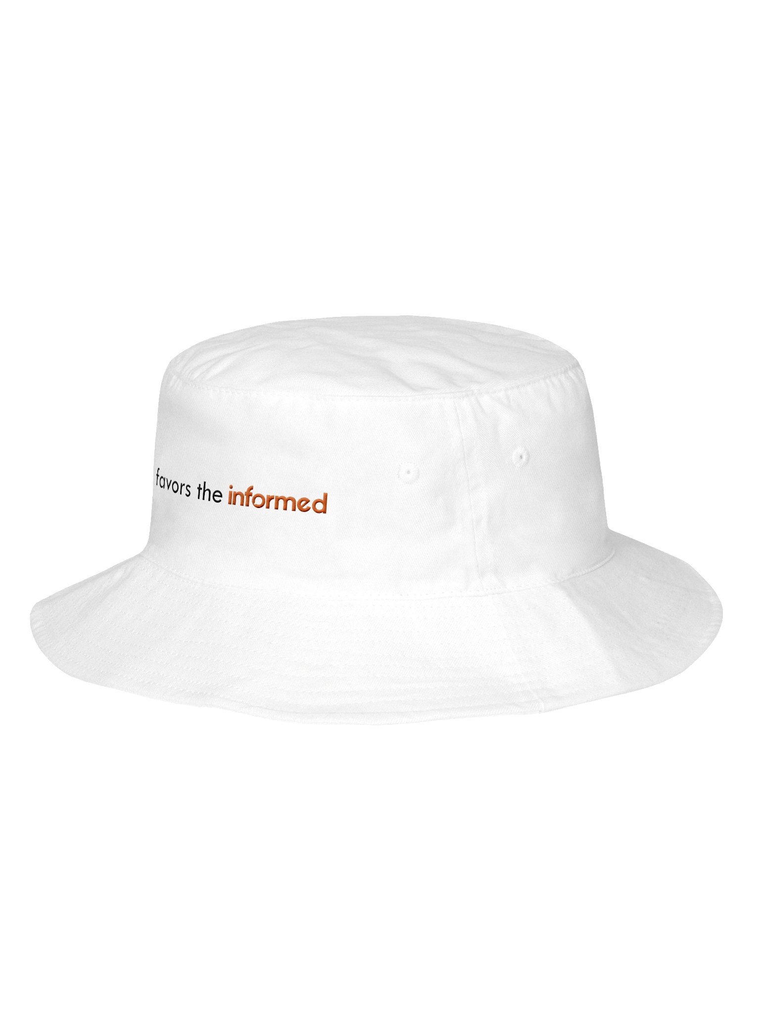 informed.now Flexfit Bucket Hat (White) product image (2)