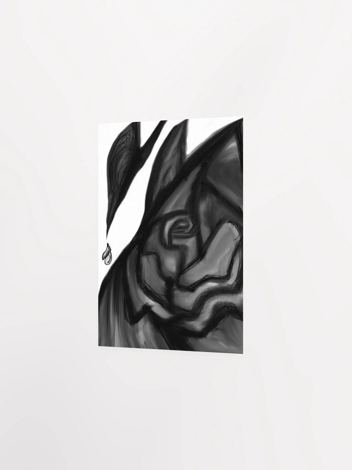 B&W Rose Abstract Poster product image (2)