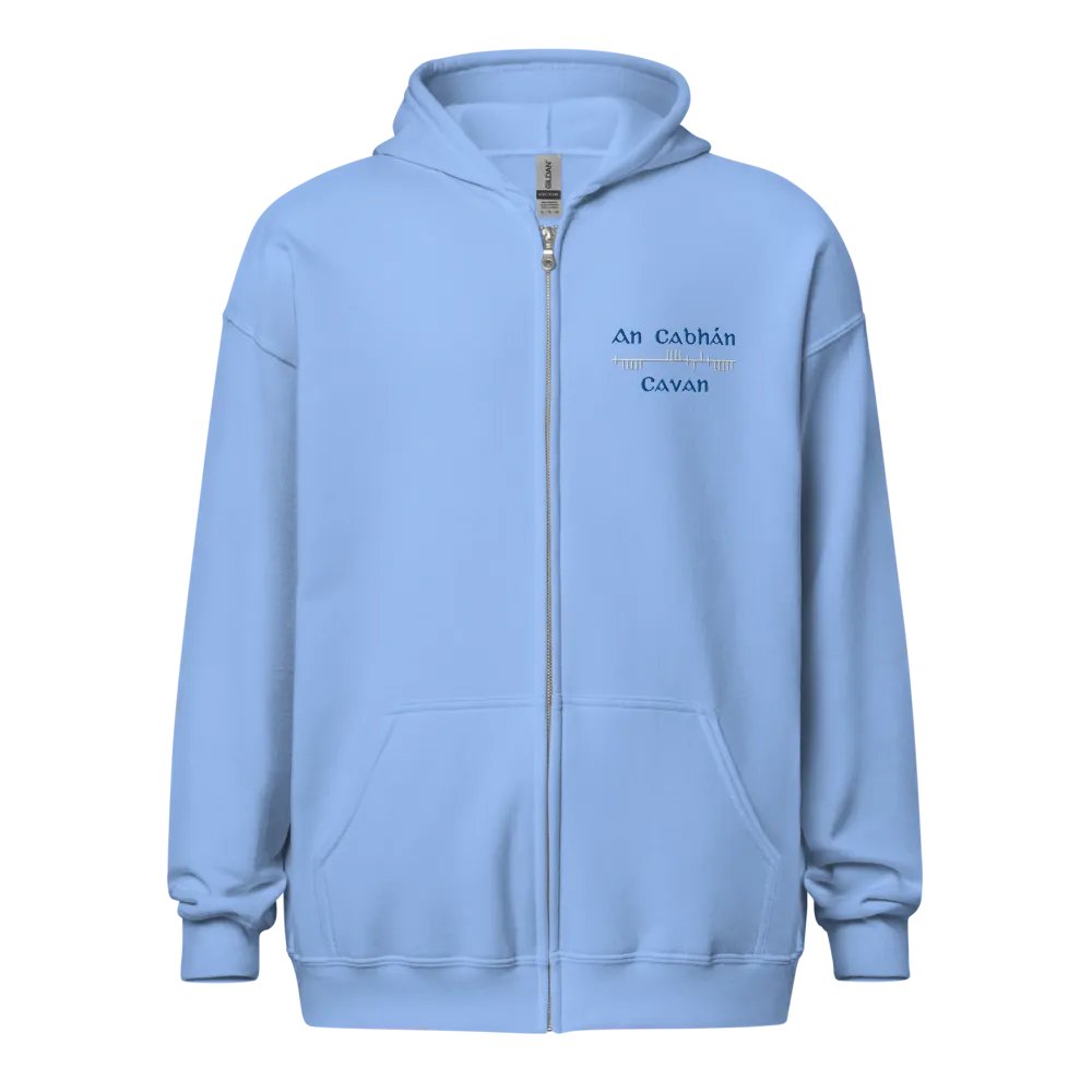 Cavan/An Cabhán Orthodox Style Ogham embroidered Zip Hoodie product image (1)