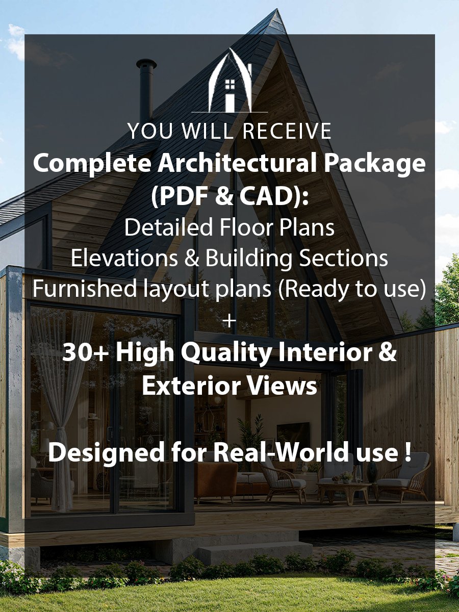 A Frame House 077 - Drawings\Blueprints CAD + PDF - Metric + Imperial product image (2)