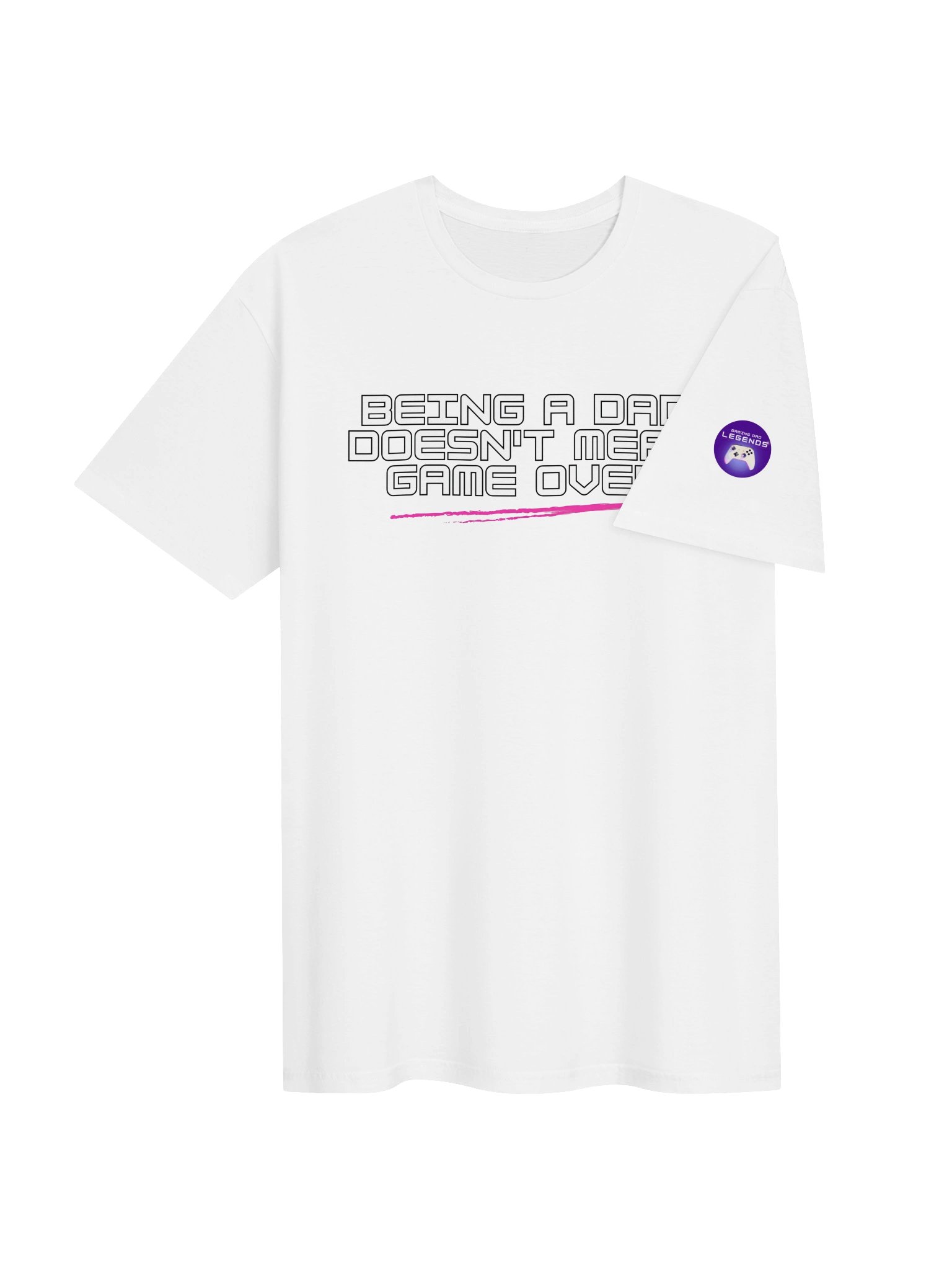Gaming Dad Legends Official T-Shirt (Limited Edition White) product image (4)