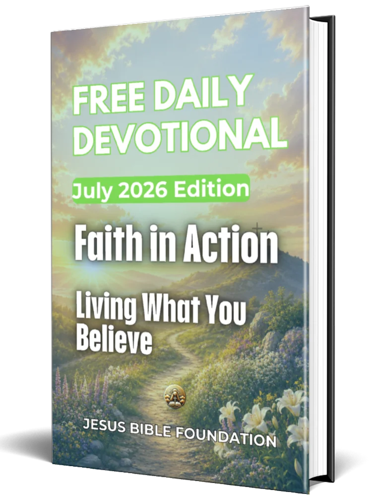 Free Daily Devotional July 2026 Edition: Faith in Action — Living What You Believe product image (1)