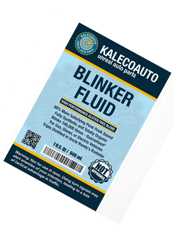 Blinker Fluid Label Sticker product image (2)