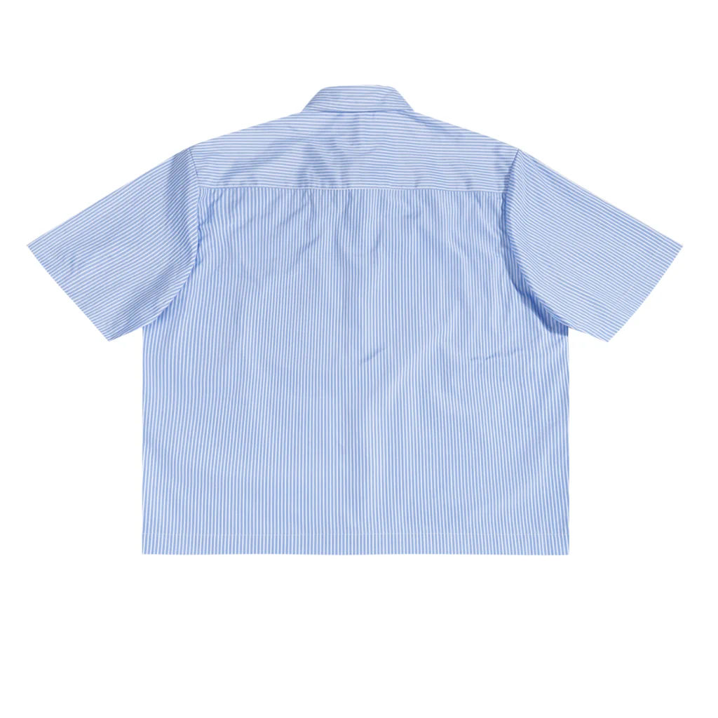 Oversized ‘LIPUR’ Vertical Stripe Boxy Shirt product image (2)