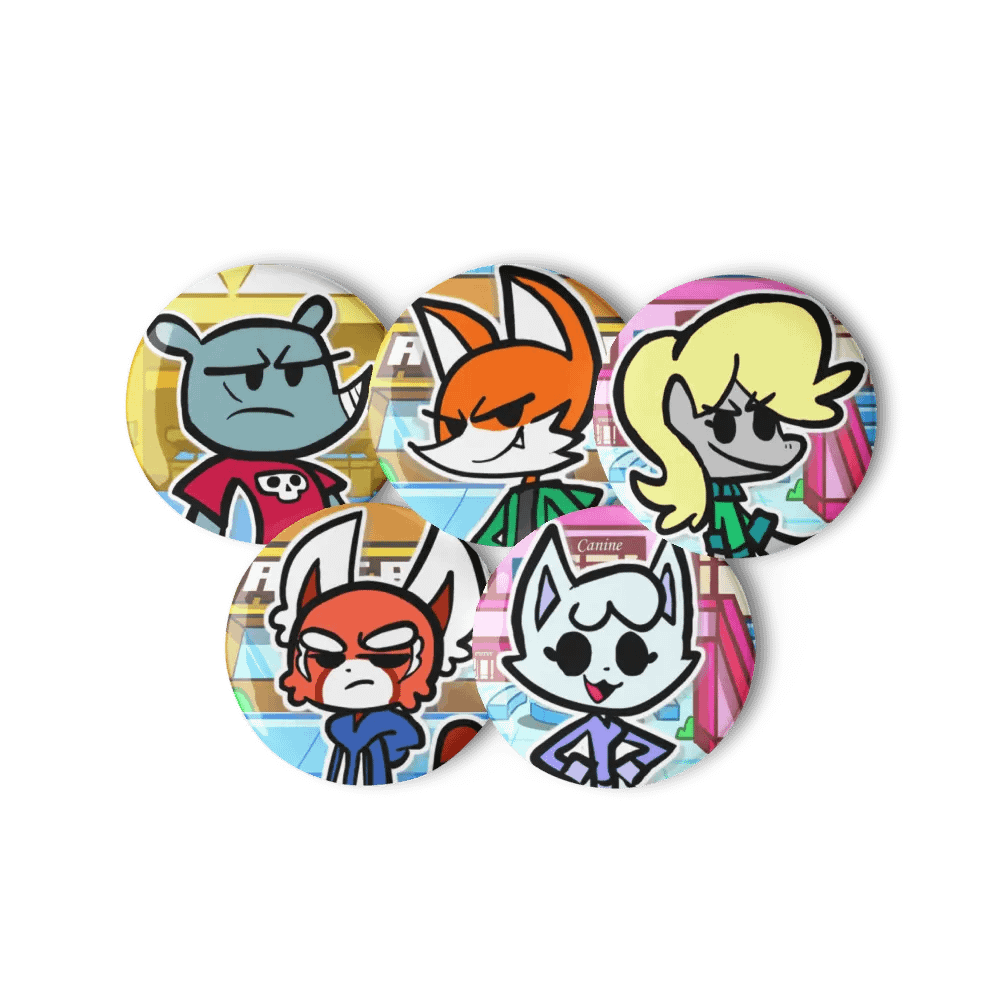 Top and RabRab Pin Buttons Set 2 | RylanLego Merch Shop