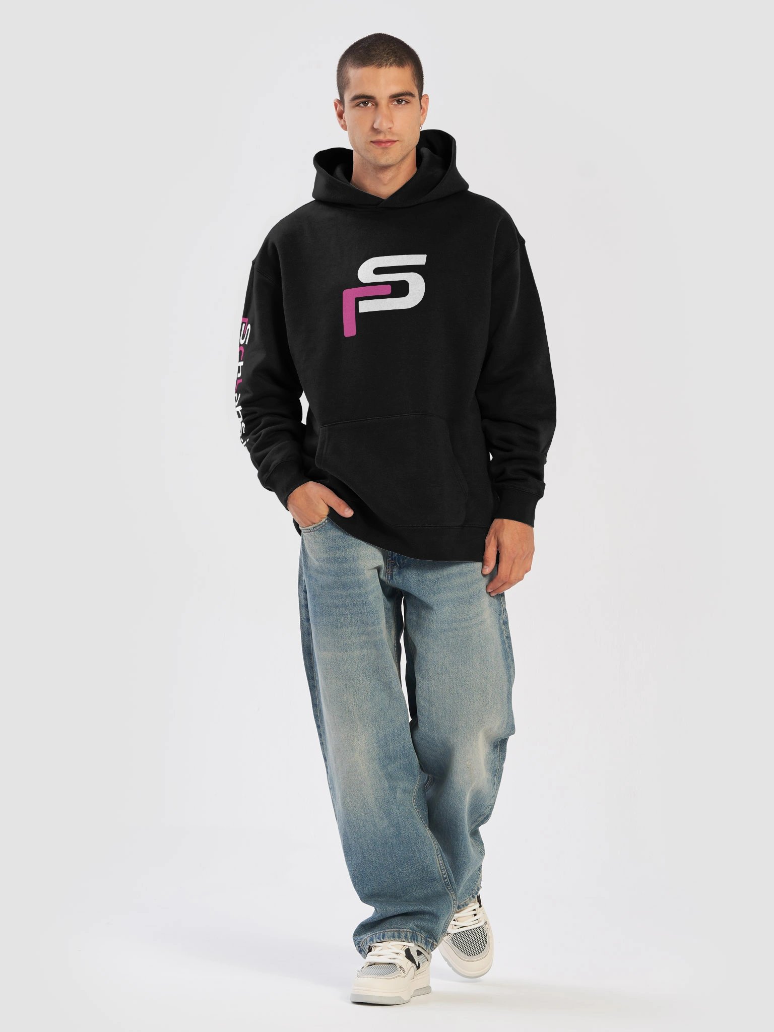 SchLabs Signature Hoodie — Pink & White product image (5)