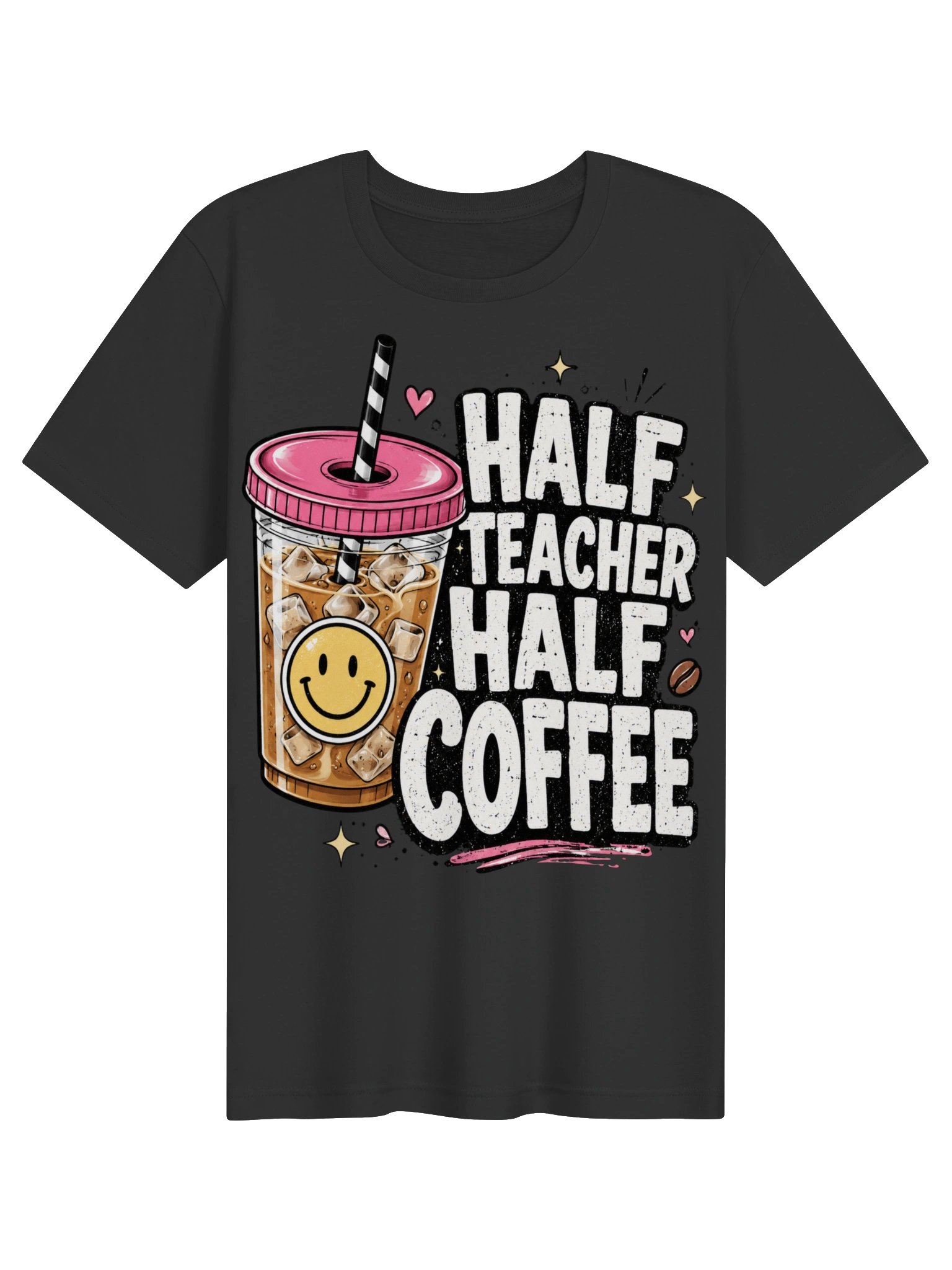 Half Teacher Half Coffee Shirt | Funny Teacher Gift, Back to School Tee product image (1)