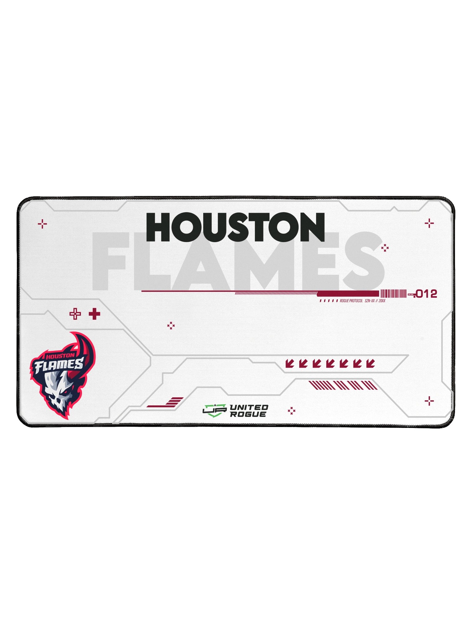 Houston Flames White Desk Mat product image (1)