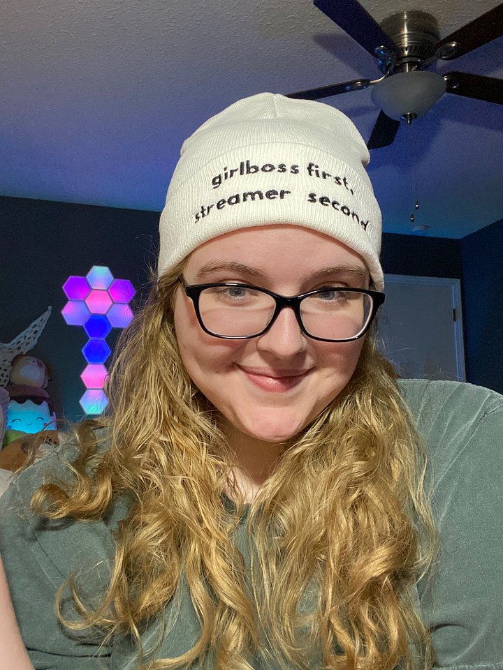 Girlboss First, Streamer Second Beanie Cap product image (1)