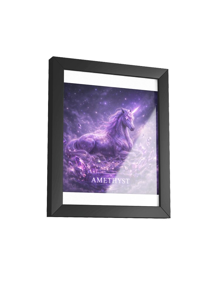 Amethyst Unicorn Framed Poster product image (100)