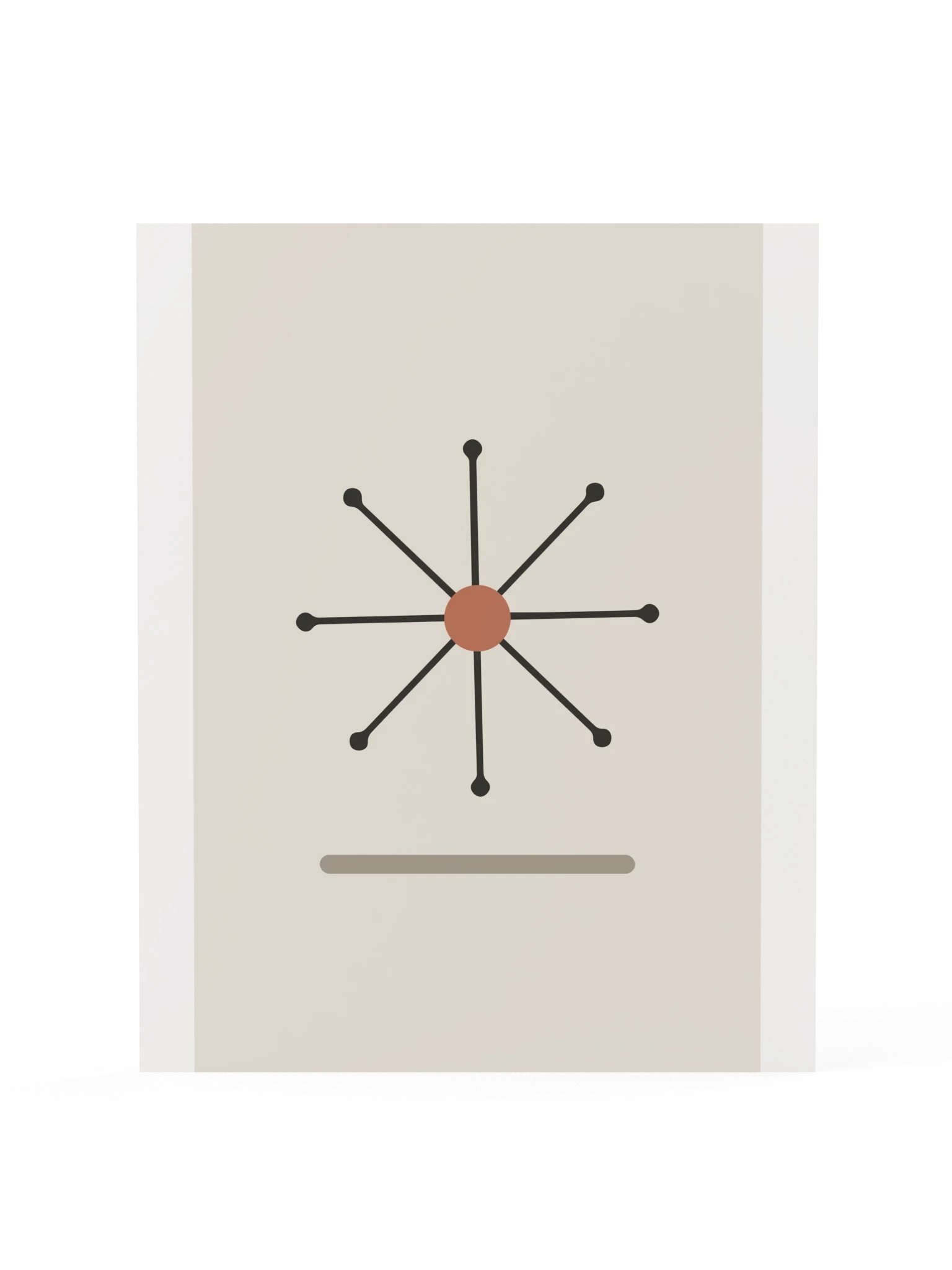 Atomic Starburst Print | Mid Century Bathroom Wall Art product image (3)