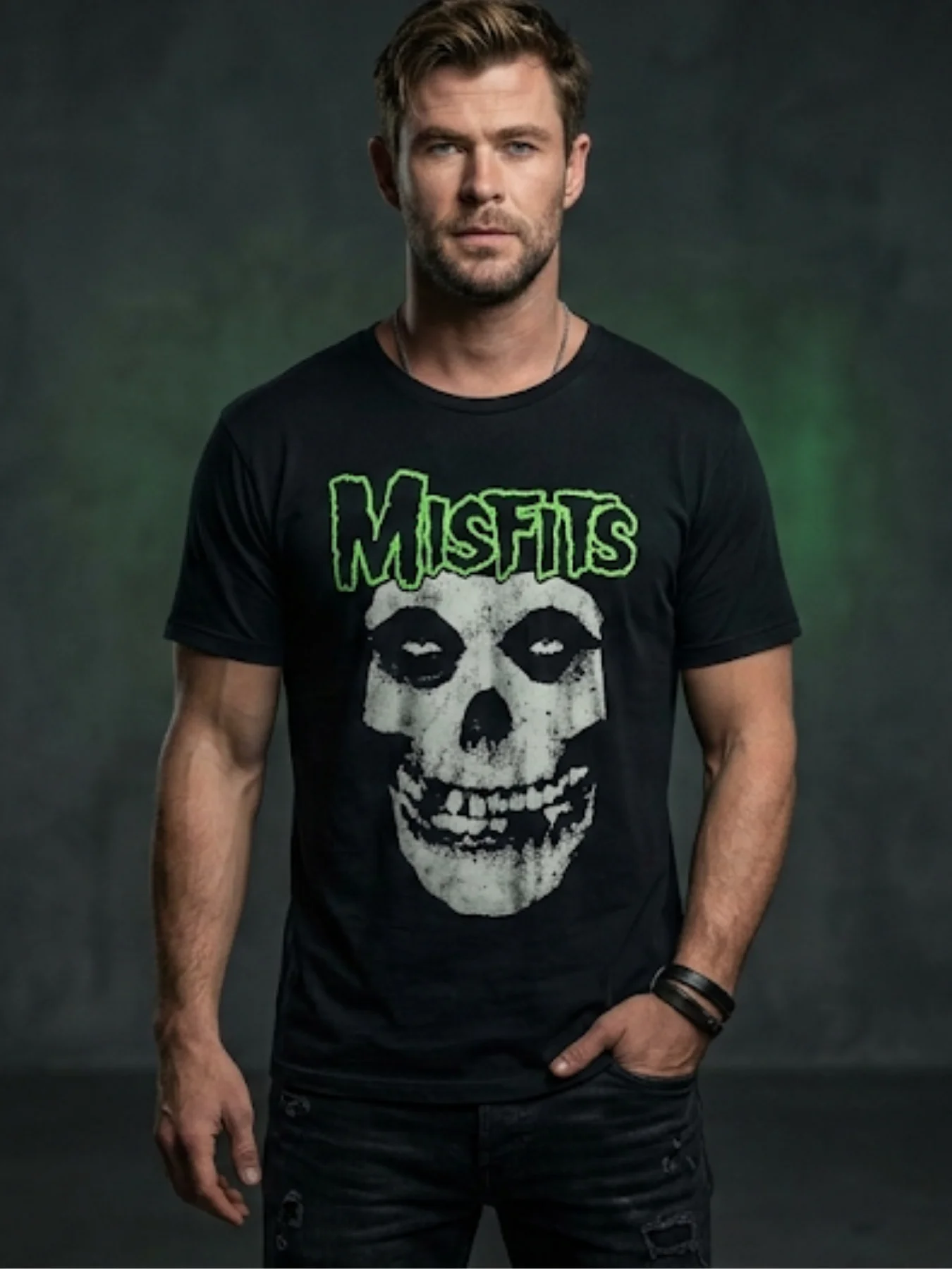Misfits Crimson Ghost T-Shirt | Fiend Skull Graphic Tee | Horror Punk Collector Band Shirt product image (1)