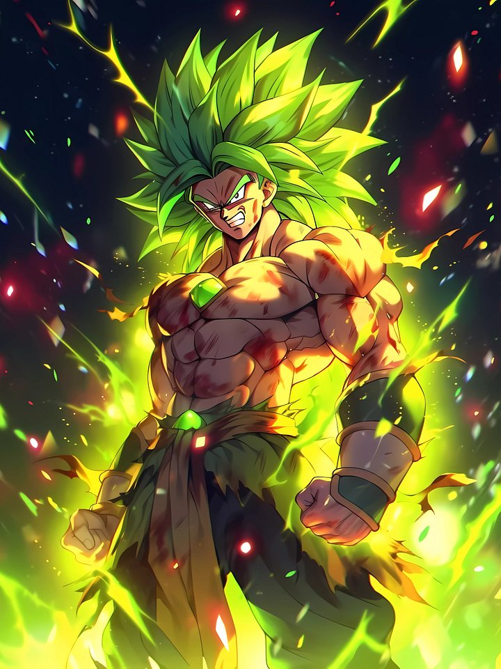 Broly Legendary Power Metal Print product image (1)