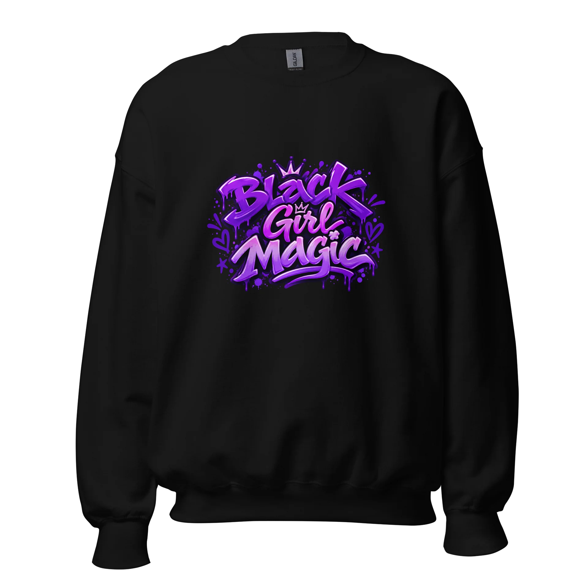 HERitage Black Girl Magic Sweatshirt In Purple product image (2)