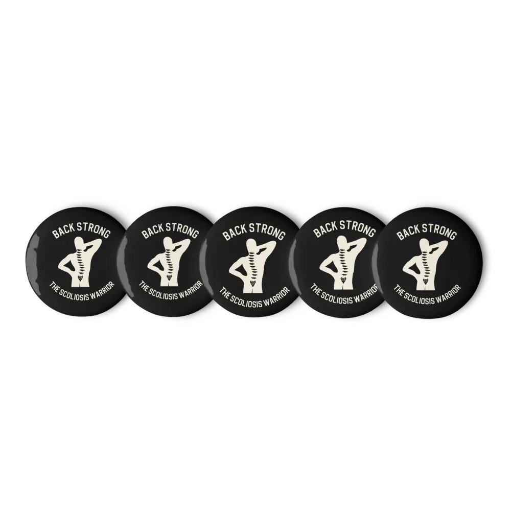 Sclerosis Warrior Pin Button Set: Black product image (5)
