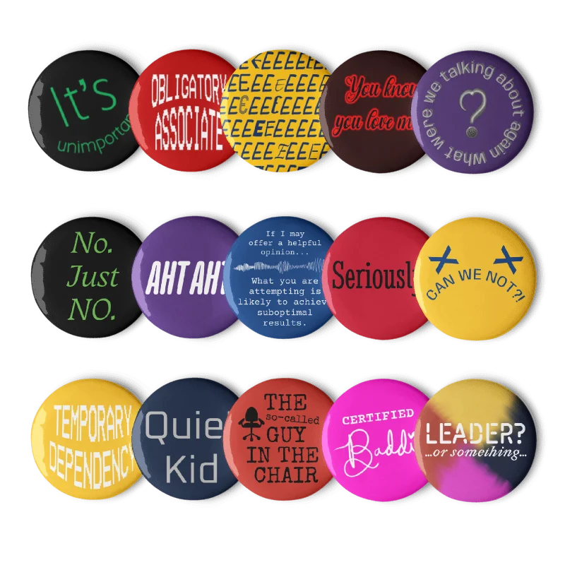 Button Pins Bundle (Quirky Quotes) product image (1)