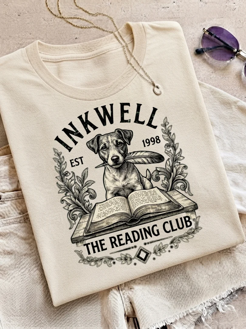 Inkwell Dog Literary Society T-Shirt product image (1)