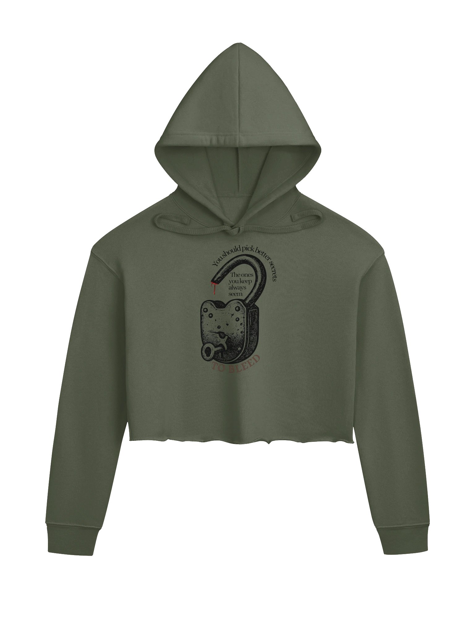 Of Dragons and Lies | Bleeding Secrets Cropped Hoodie product image (1)