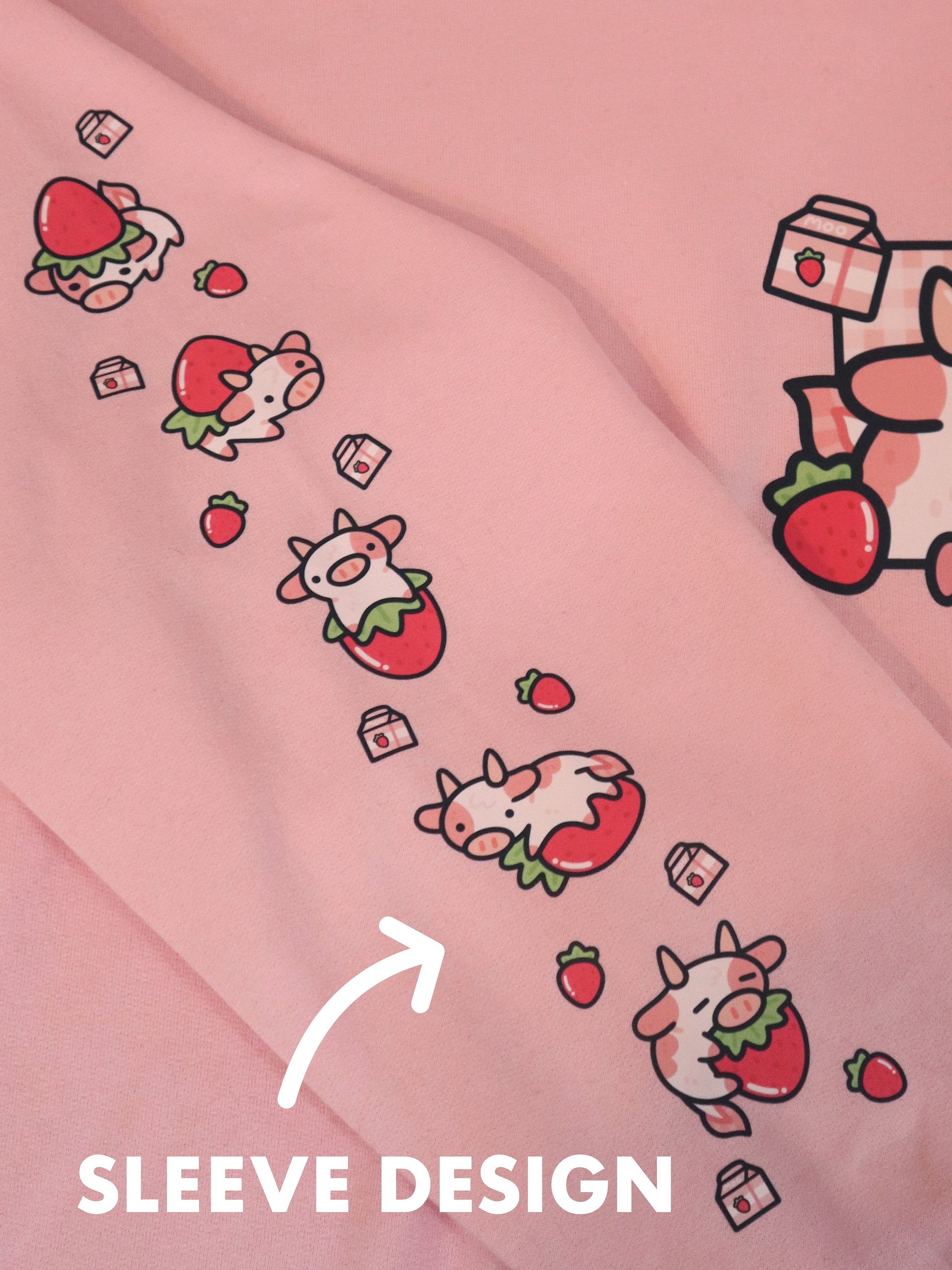 Strawberry Cow Sweatshirt product image (4)