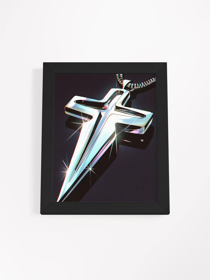 Metallic Cross Framed Poster product image (1)