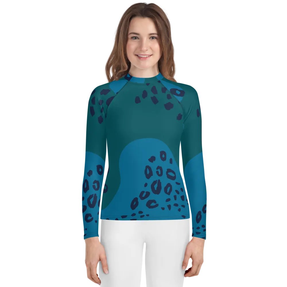 Wild Blue Youth Rash Guard product image (1)