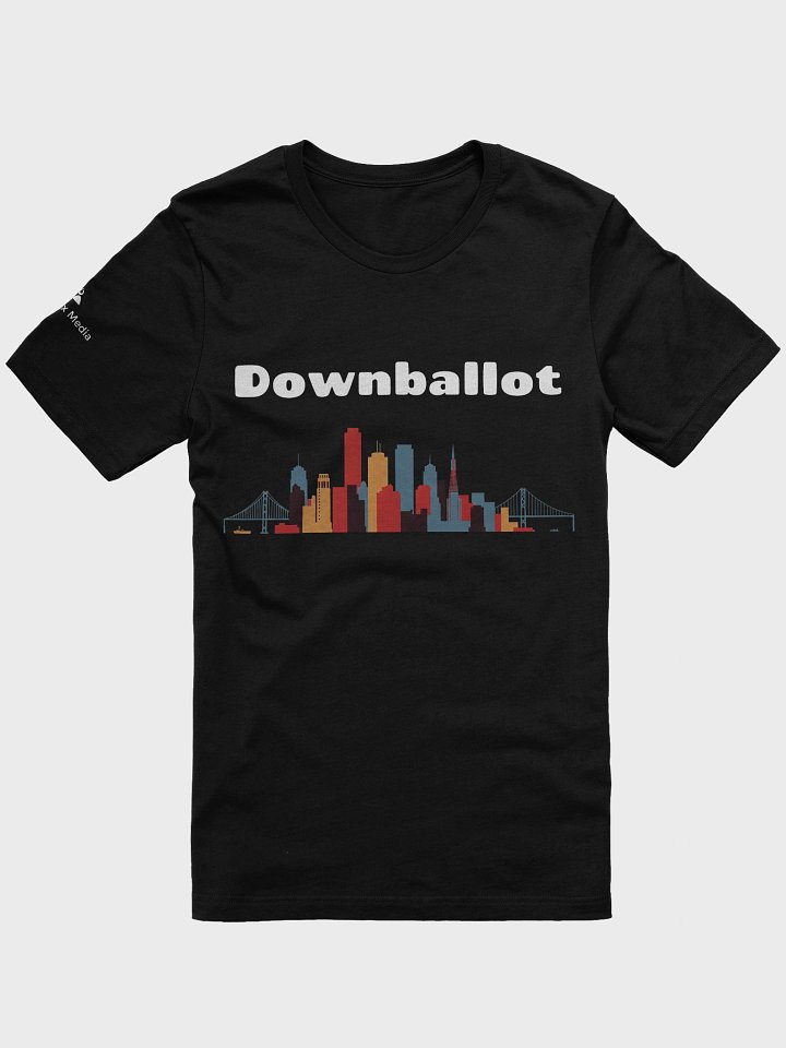 Downballot 2025 Logo Tee Dark Colors product image (1)