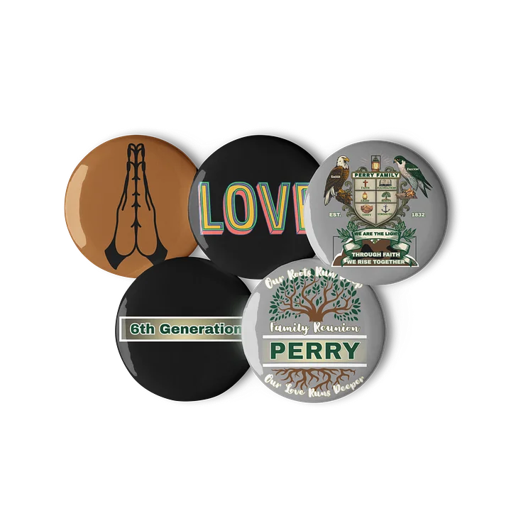 Pin Buttons for 6th Generation Perry Family Reunion 2026 | Legacy Edition product image (3)