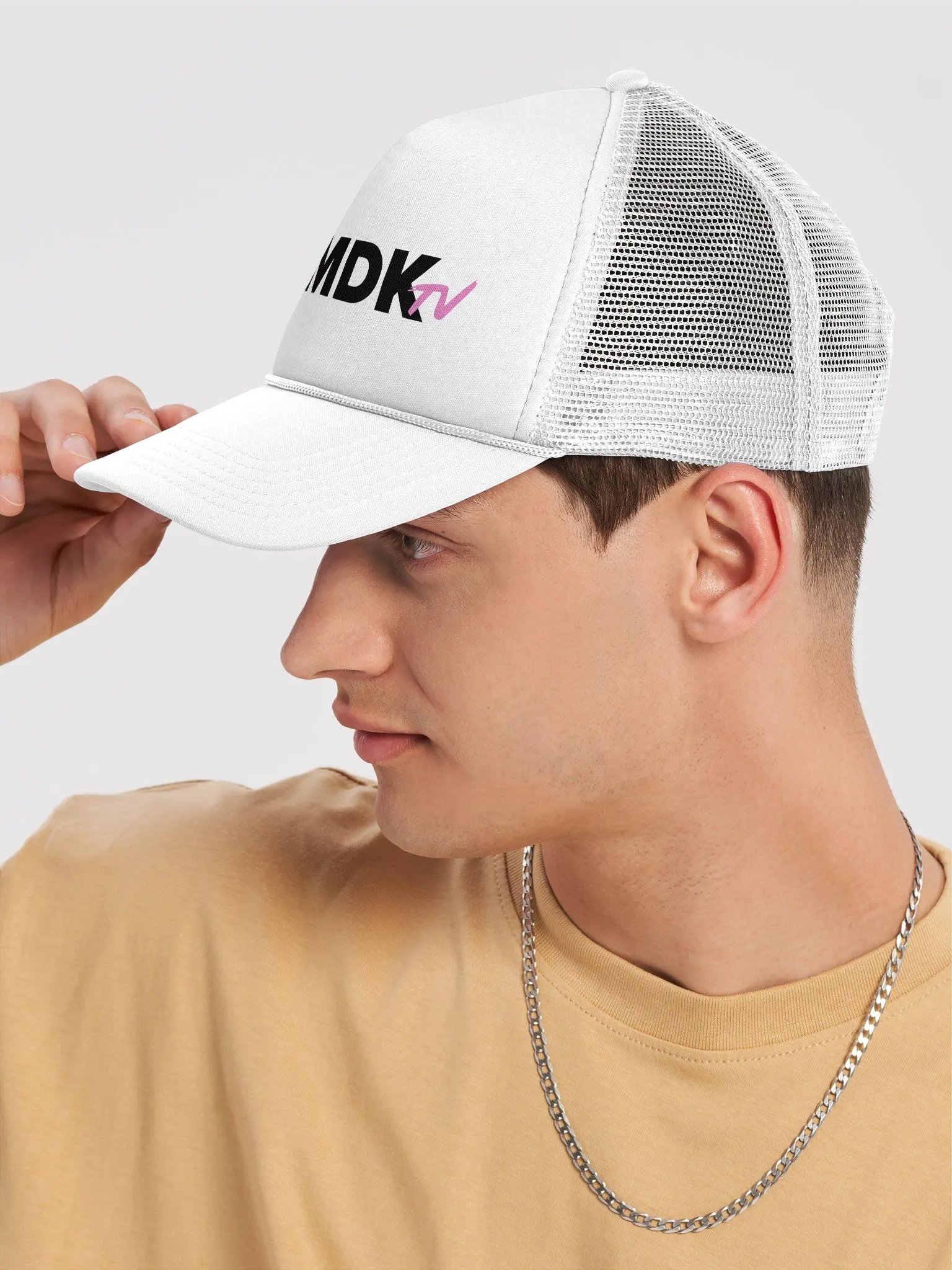 RDMDKtv Foam Trucker Hat White product image (7)