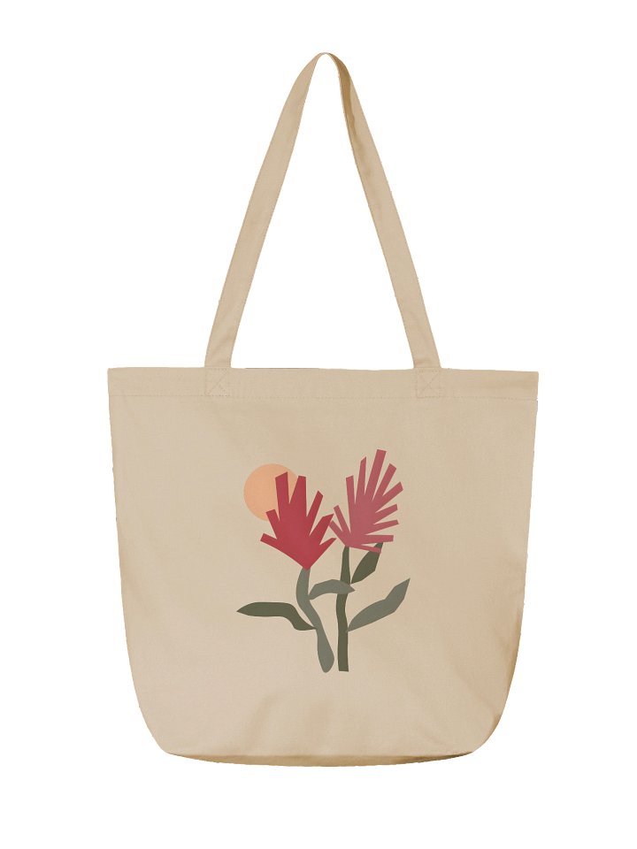 Organic Cotton Wildflower Tote Bag product image (2)