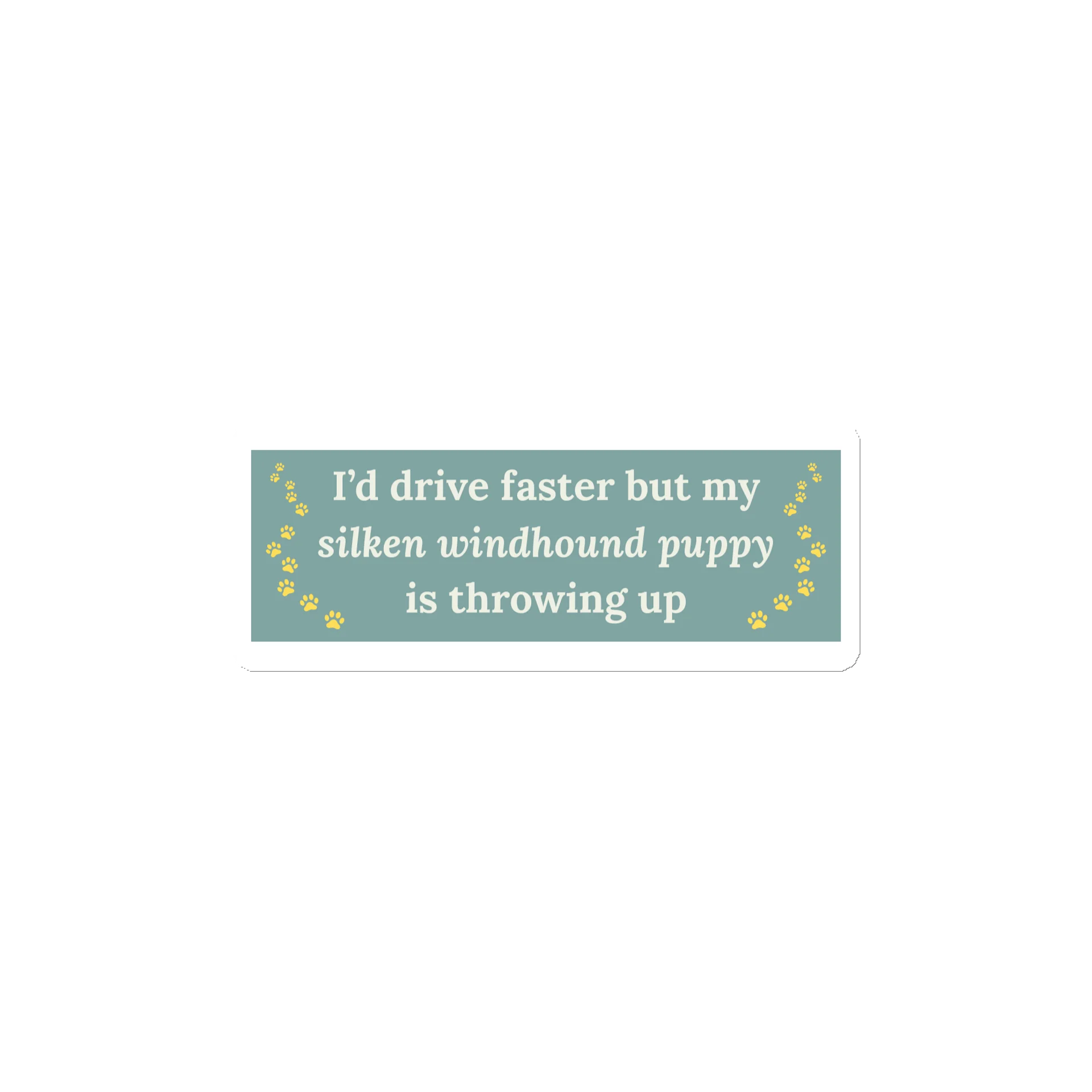 Carsick Puppy Magnet - Green product image (1)