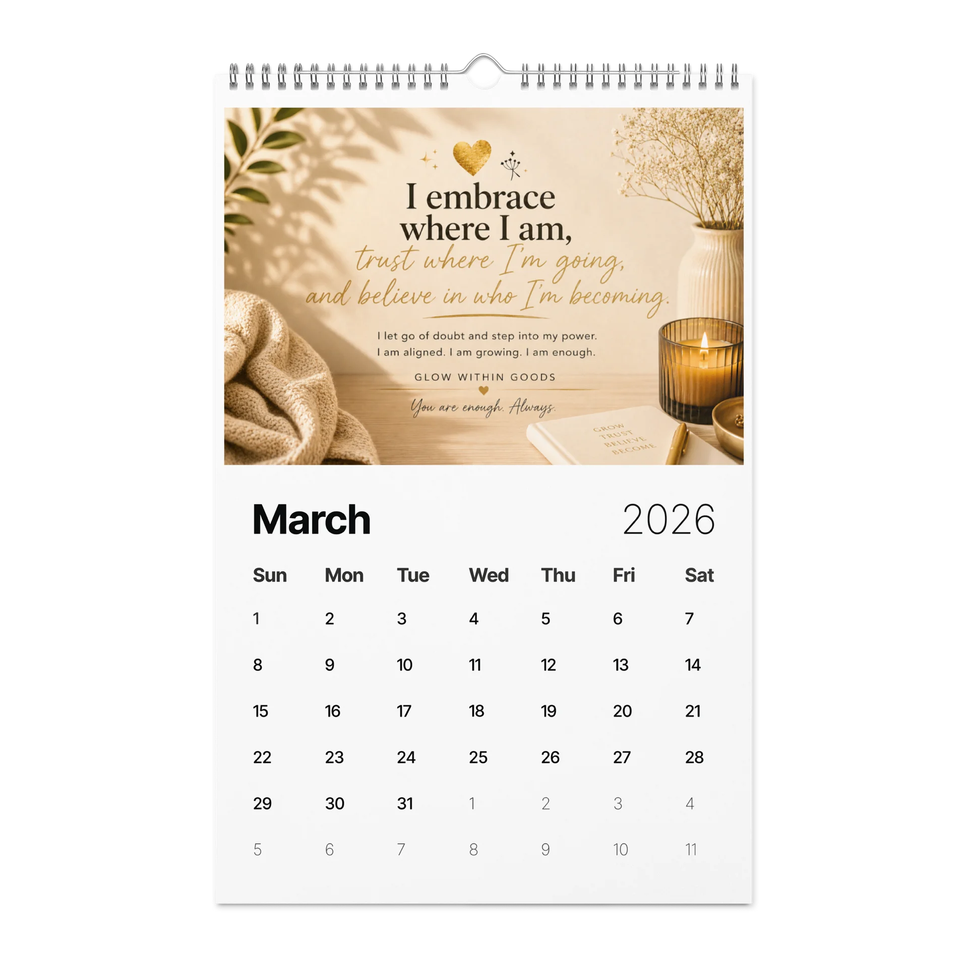 Glow Within Goods™ Affirmation Calendar: 365 Days of Purpose product image (6)