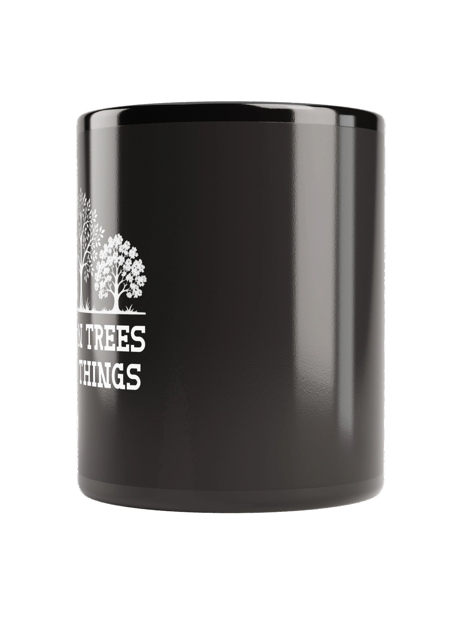 Woodworker Trees Black Glossy Mug product image (2)