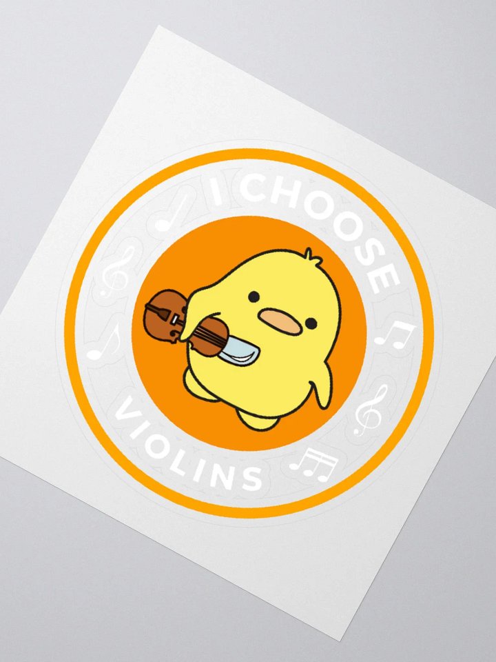 I choose violins Kiss Cut Stickers product image (2)